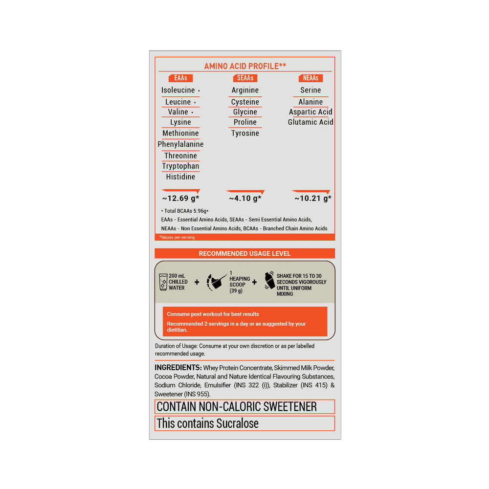 Fuel One Whey Max, Whey Protein Concentrate & Whey Protein Isolate Powder Chocolate - Image 5