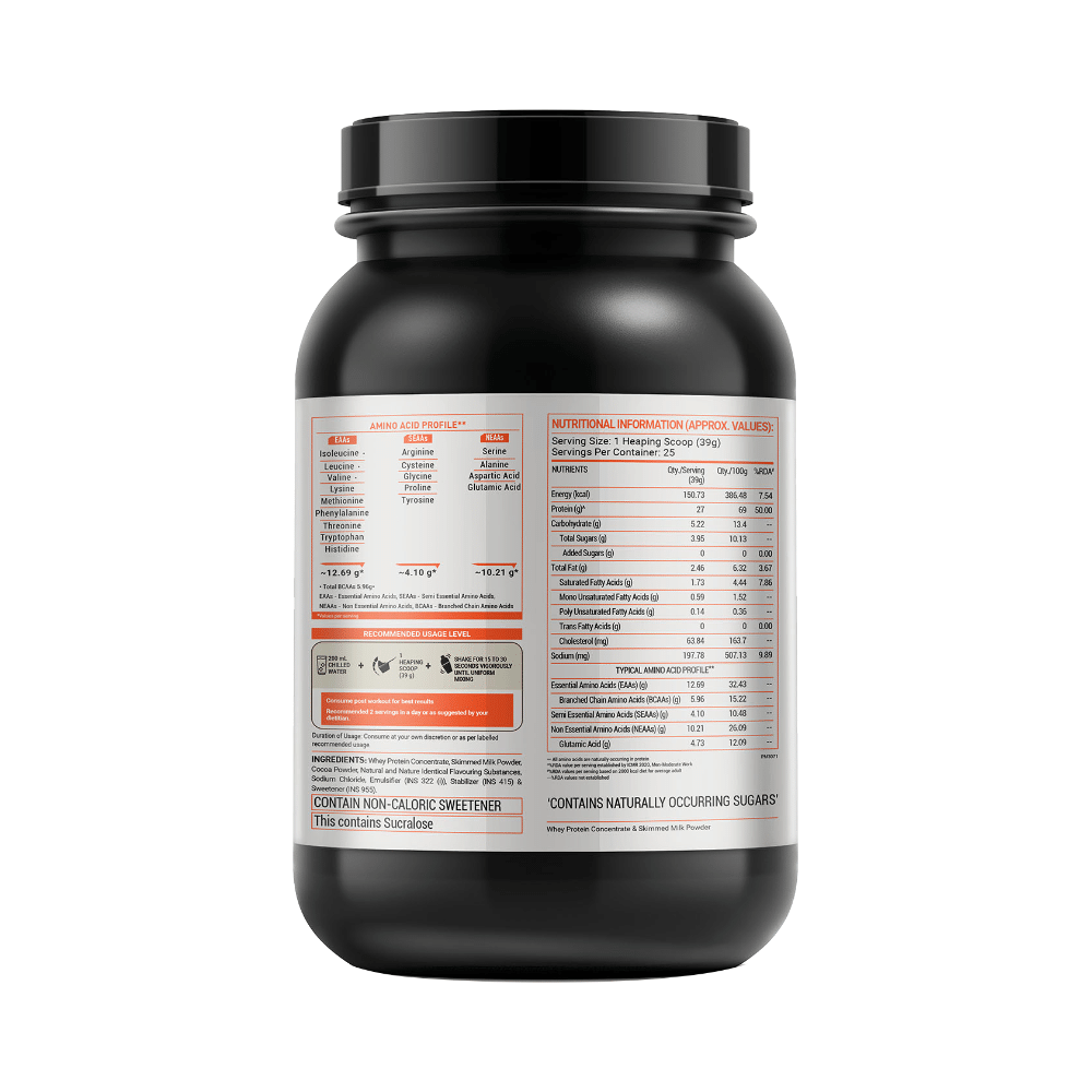Fuel One Whey Max, Whey Protein Concentrate & Whey Protein Isolate Powder Chocolate - Image 2