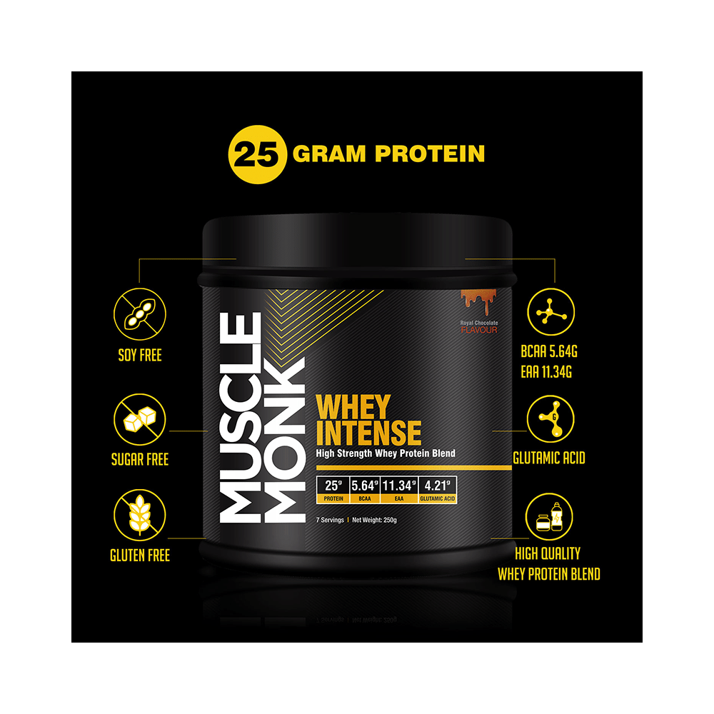 Muscle Monk Whey Intense High Strength Whey Protein Blend Royal Chocolate - Image 3
