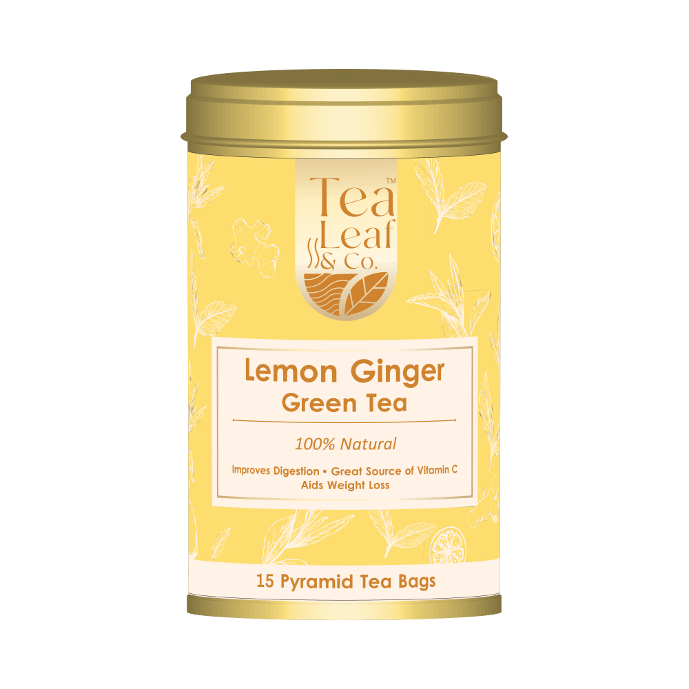 Tea Leaf & Co Lemon Ginger Green Tea (2gm Each) - Image 1