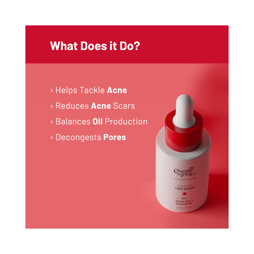 Chemist At Play 20%  Azelaic Acid + Niacinamide Acne Control Face Serum - Image 7