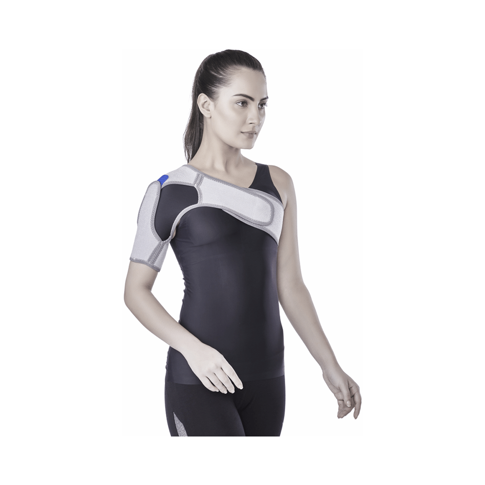 Vissco Shoulder Support With Adjustable Stretchable Strap XXL Grey - Image 1