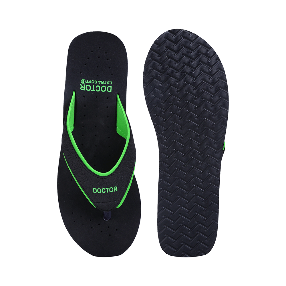 Doctor Extra Soft Ortho Care Orthopaedic Diabetic Pregnancy Comfort Flat Flipflops Slippers For Women Green 5 - Image 4