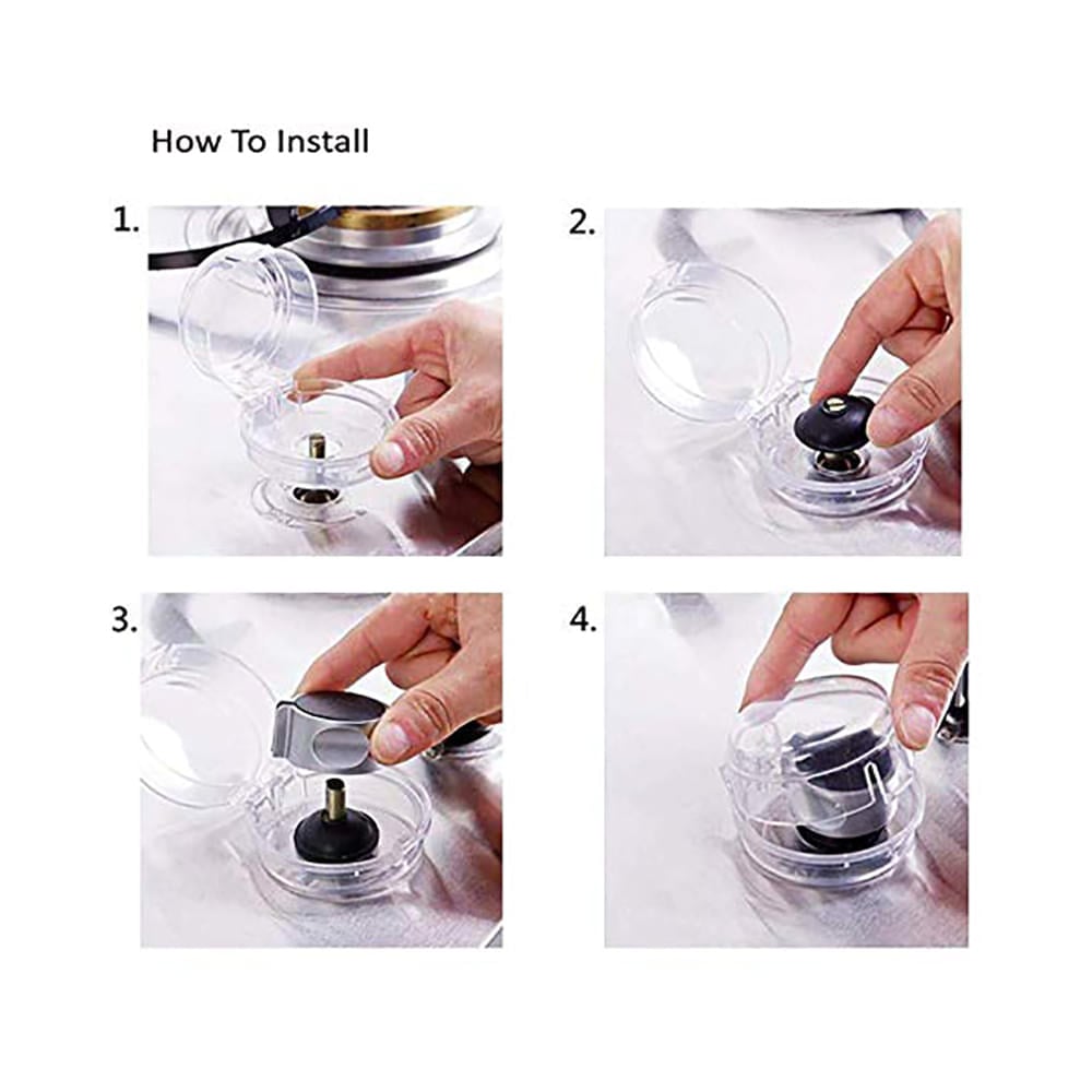 Safe-O-Kid Transparent Stove Knob Guards - Image 3