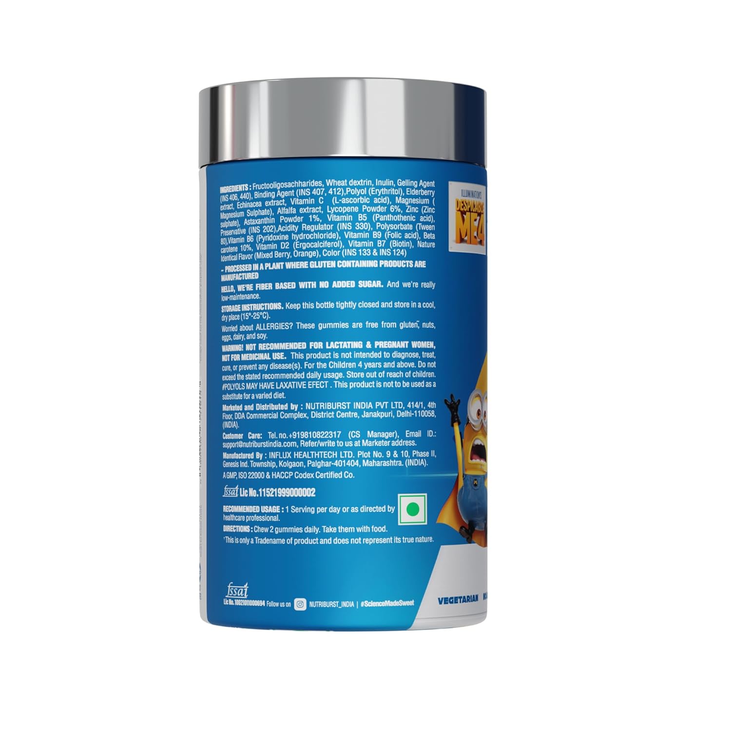 Nutriburst Defence Dynamo Minions Immunity Kids Gummies - Image 2