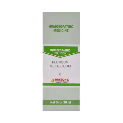 Bakson's Homeopathy Plumbum Metallicum Dilution 6 CH