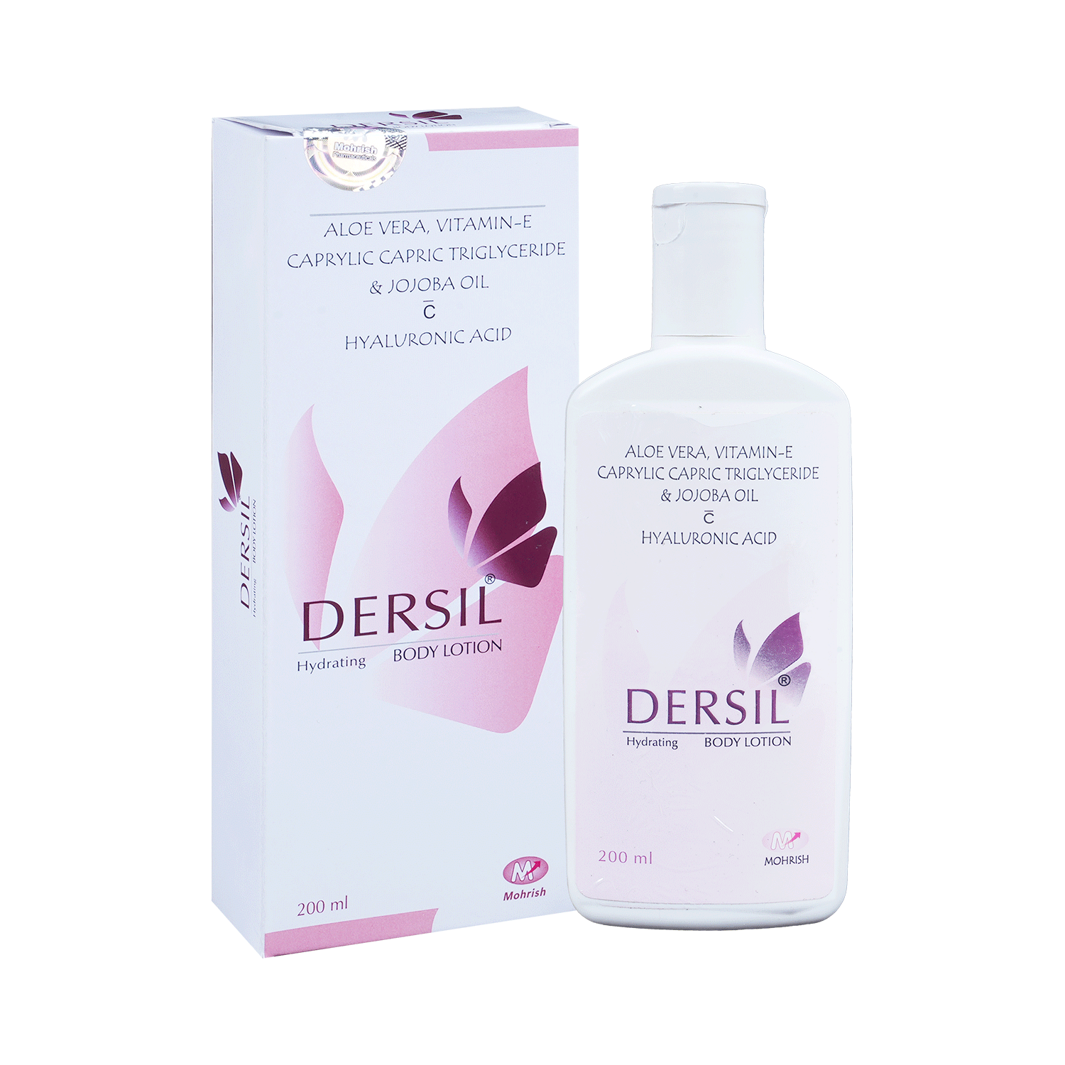 Dersil Hydrating Body Lotion with Aloe Vera, Jojoba Oil, Hyaluronic Acid, Vitamin E & C - Image 1