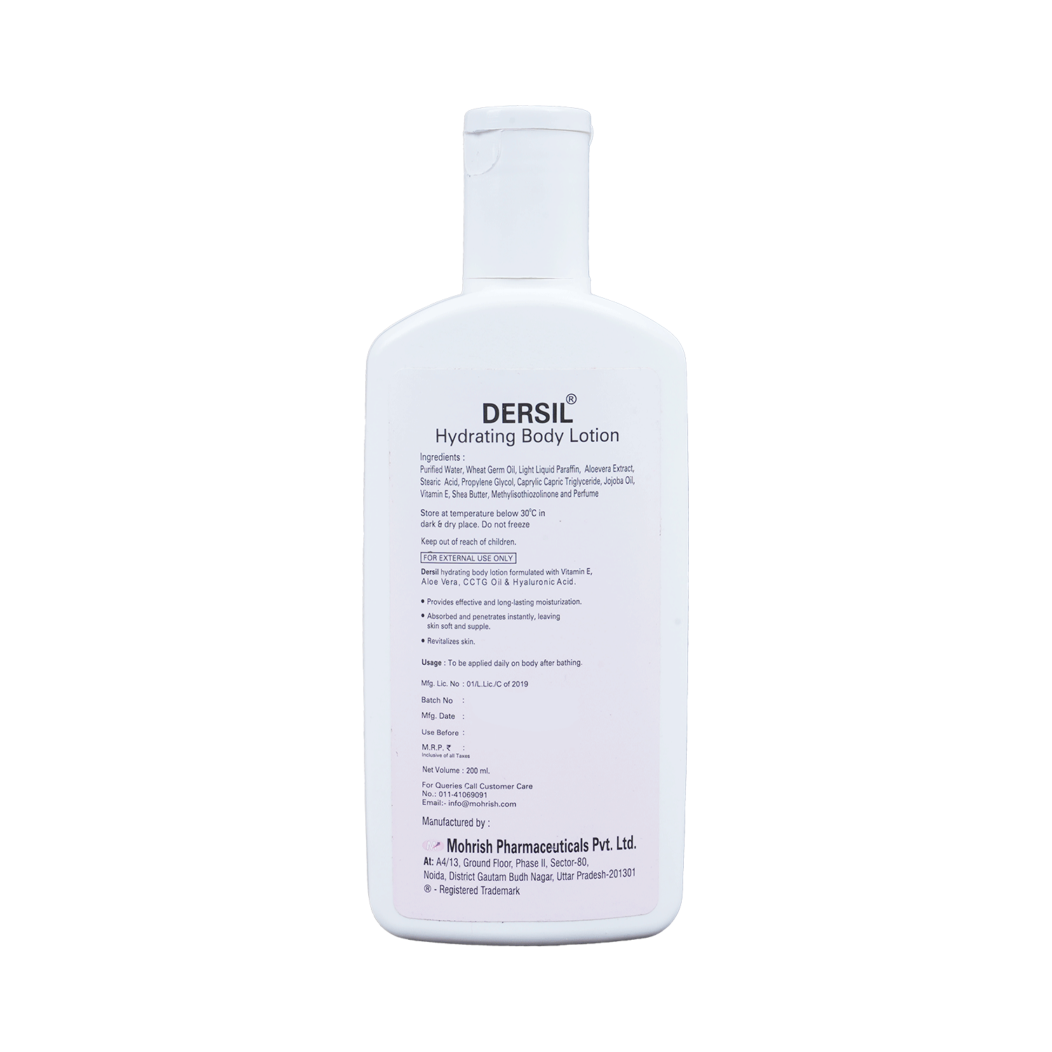 Dersil Hydrating Body Lotion with Aloe Vera, Jojoba Oil, Hyaluronic Acid, Vitamin E & C - Image 5