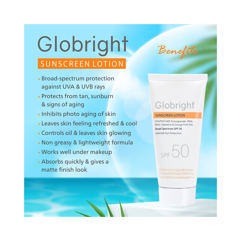 Globright Sunscreen Lotion SPF 50 (50ml Each) - Image 6