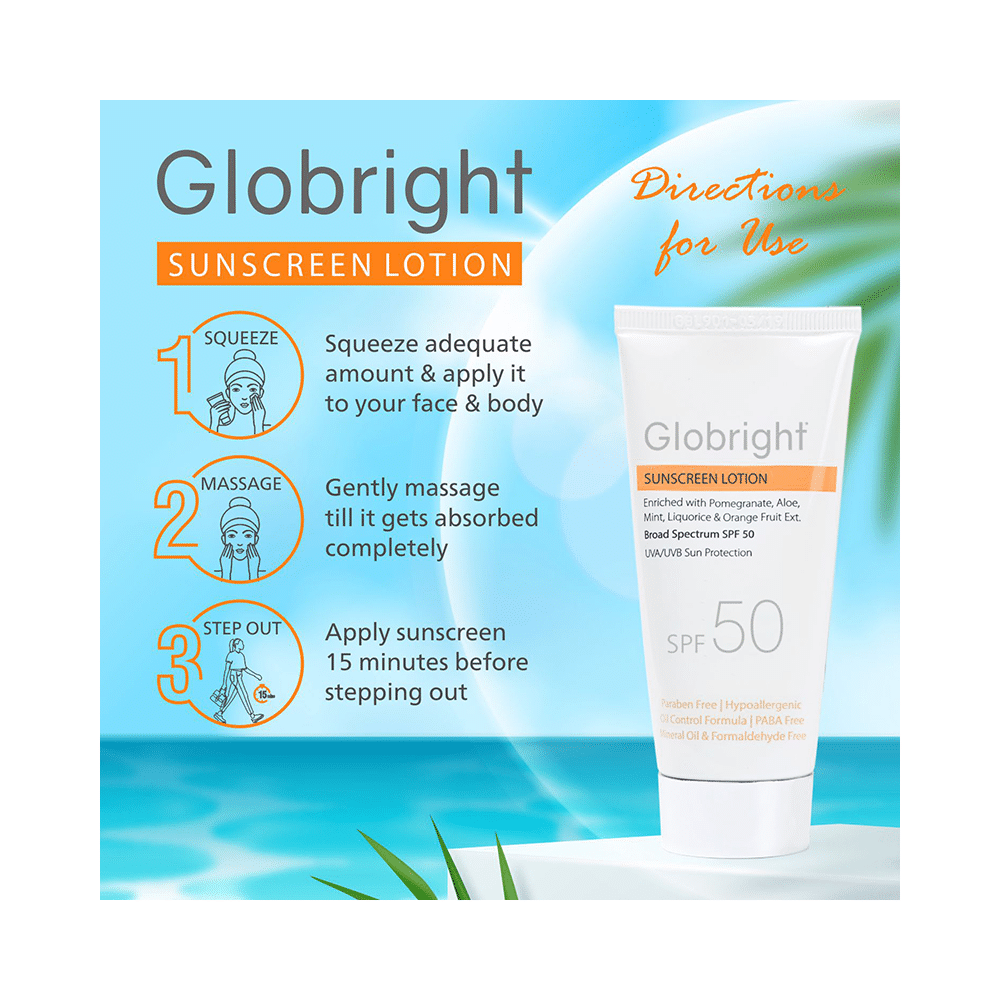 Globright Sunscreen Lotion SPF 50 (50ml Each) - Image 8