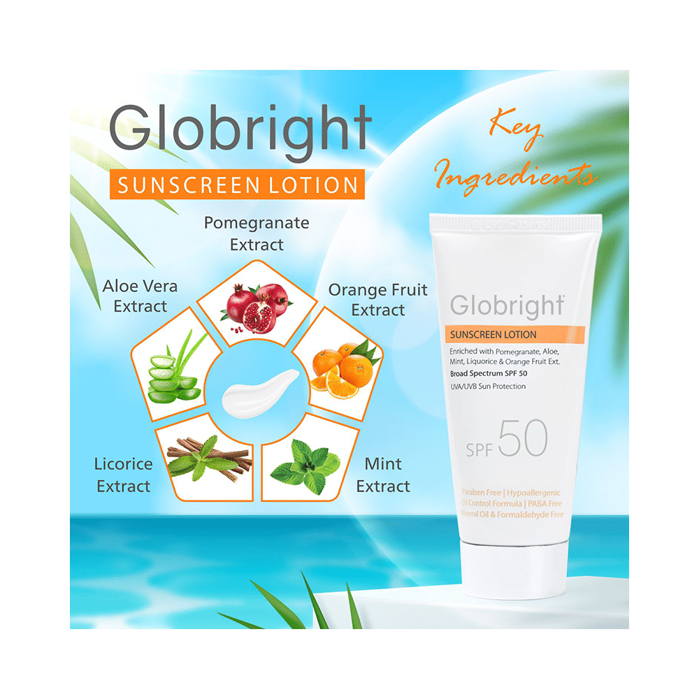 Globright Sunscreen Lotion SPF 50 (50ml Each) - Image 5