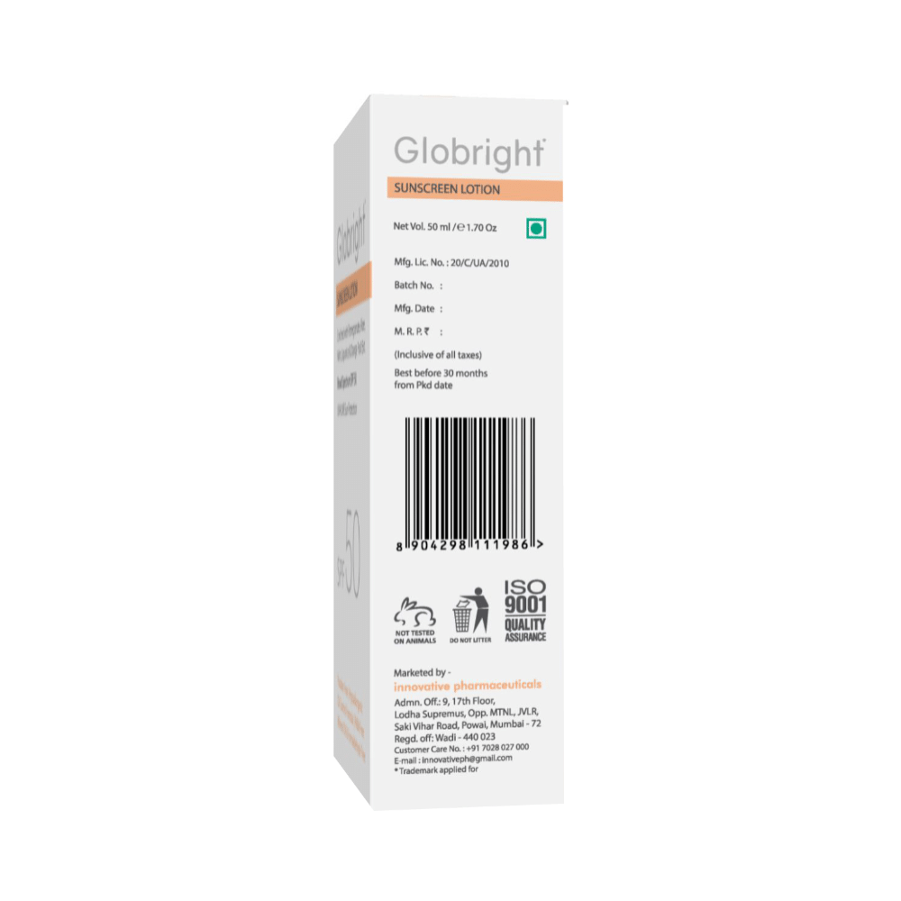 Globright Sunscreen Lotion SPF 50 (50ml Each) - Image 3