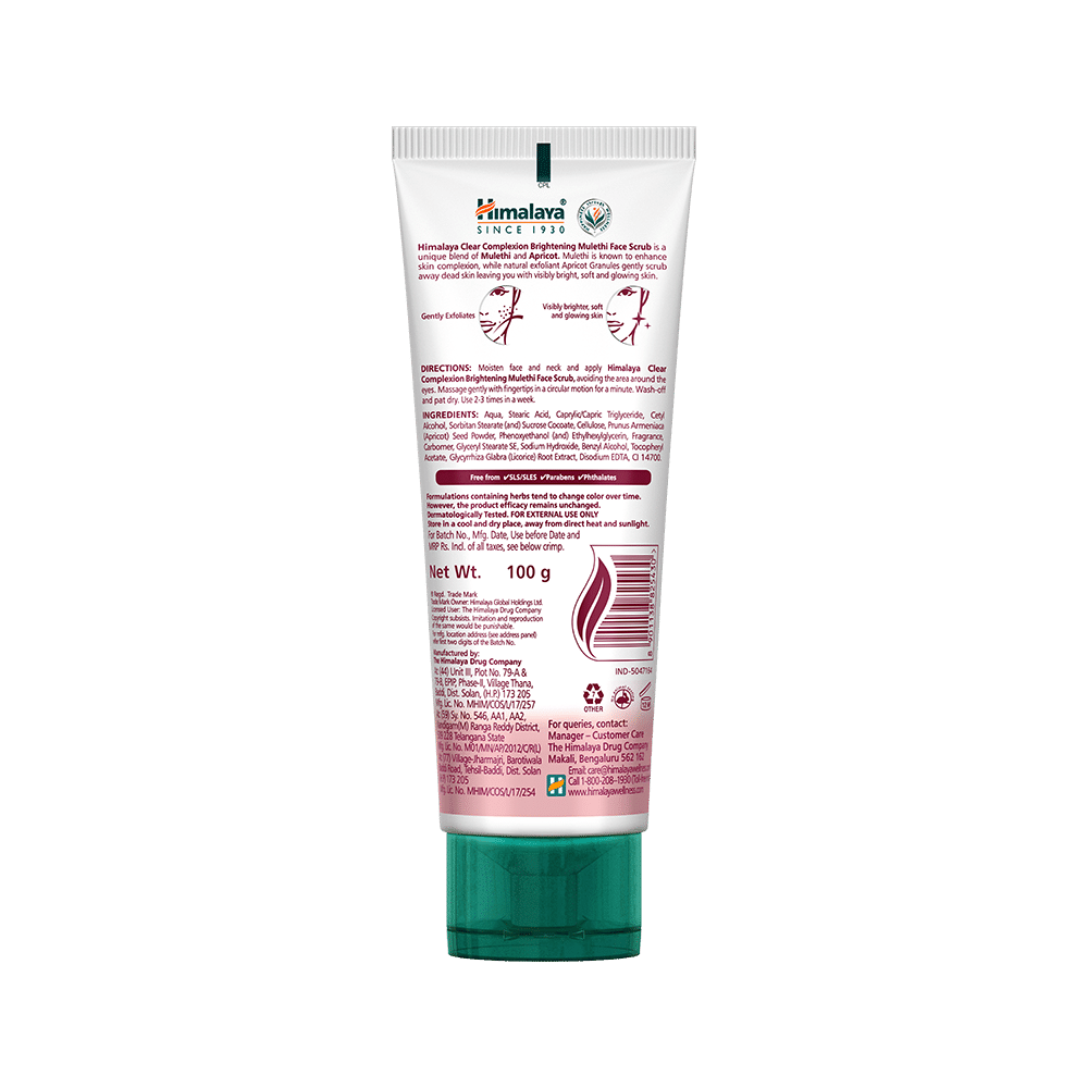 Himalaya Clear Complexion Brightening Mulethi Face Scrub - Image 2