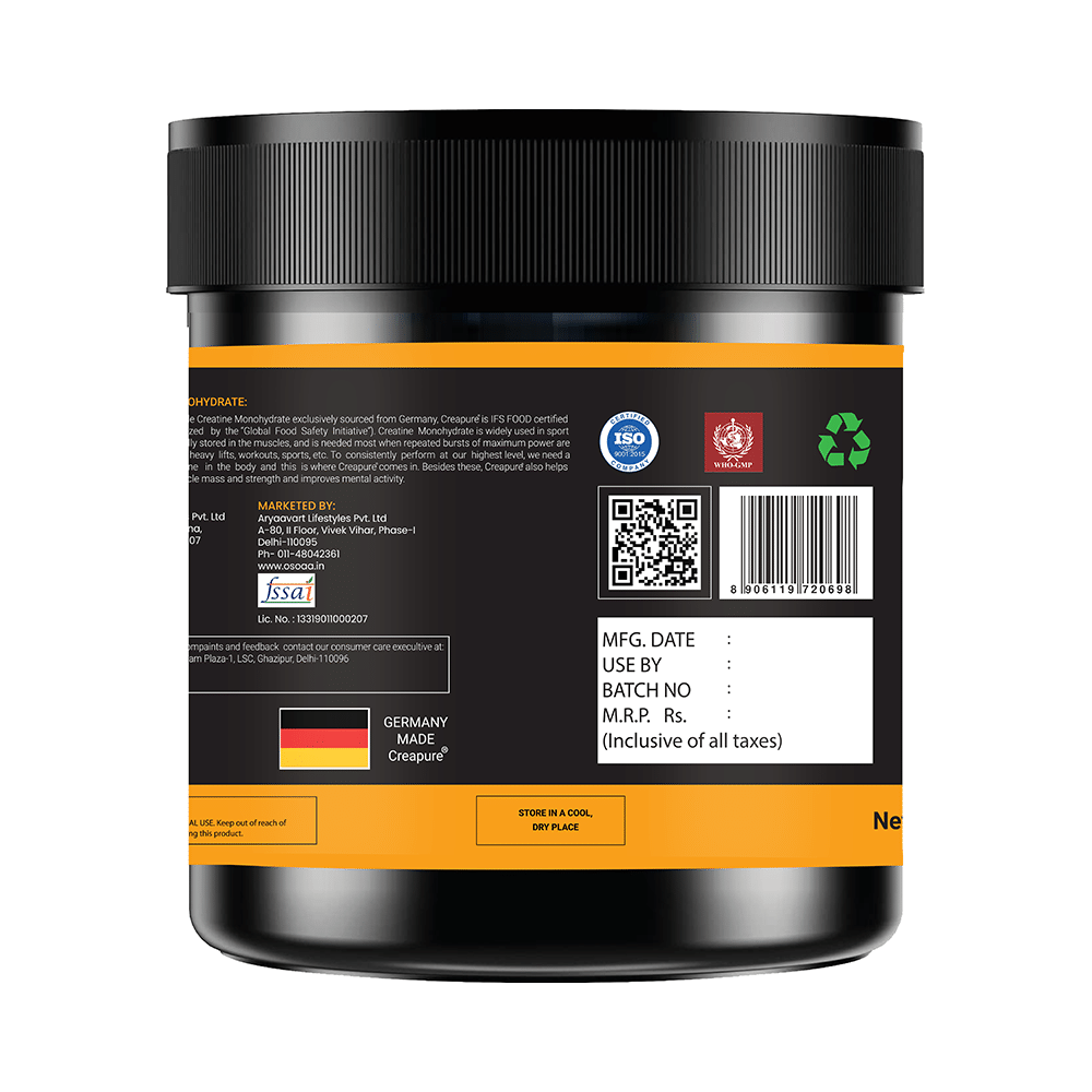 OSOAA Creatine Monohydrate Powder Unflavored - Image 3