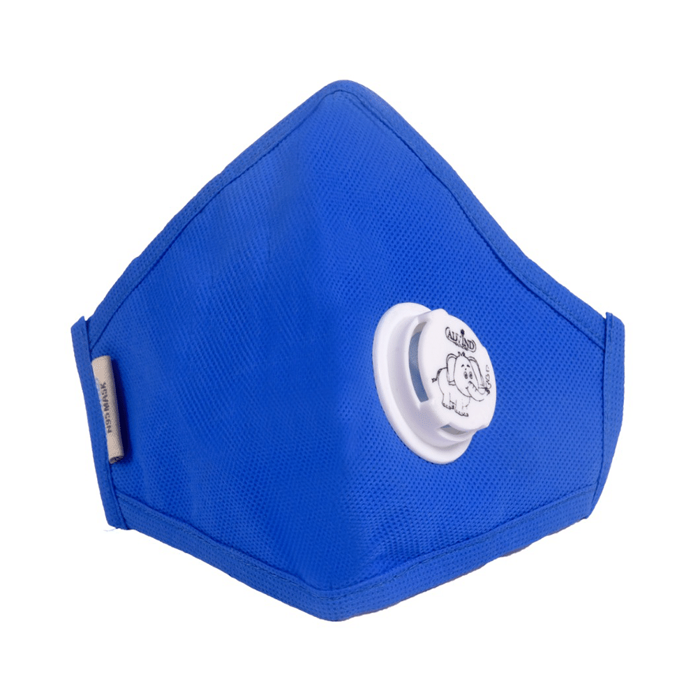 Advind Healthcare Smog Guard N95 Kids Mask with One Valve XS 3-5 Years Blue - Image 5