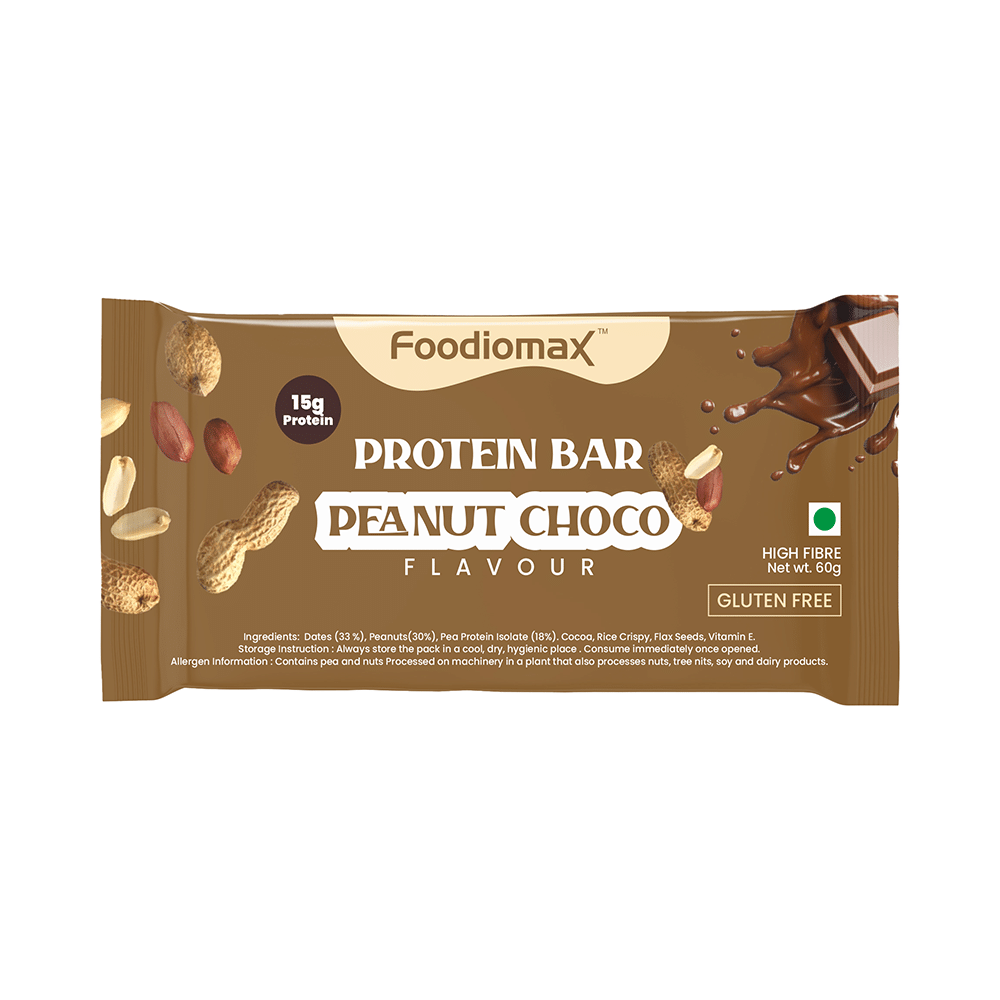 Foodiomax Protien Bar (60gm Each) Peanut Choco - Image 1