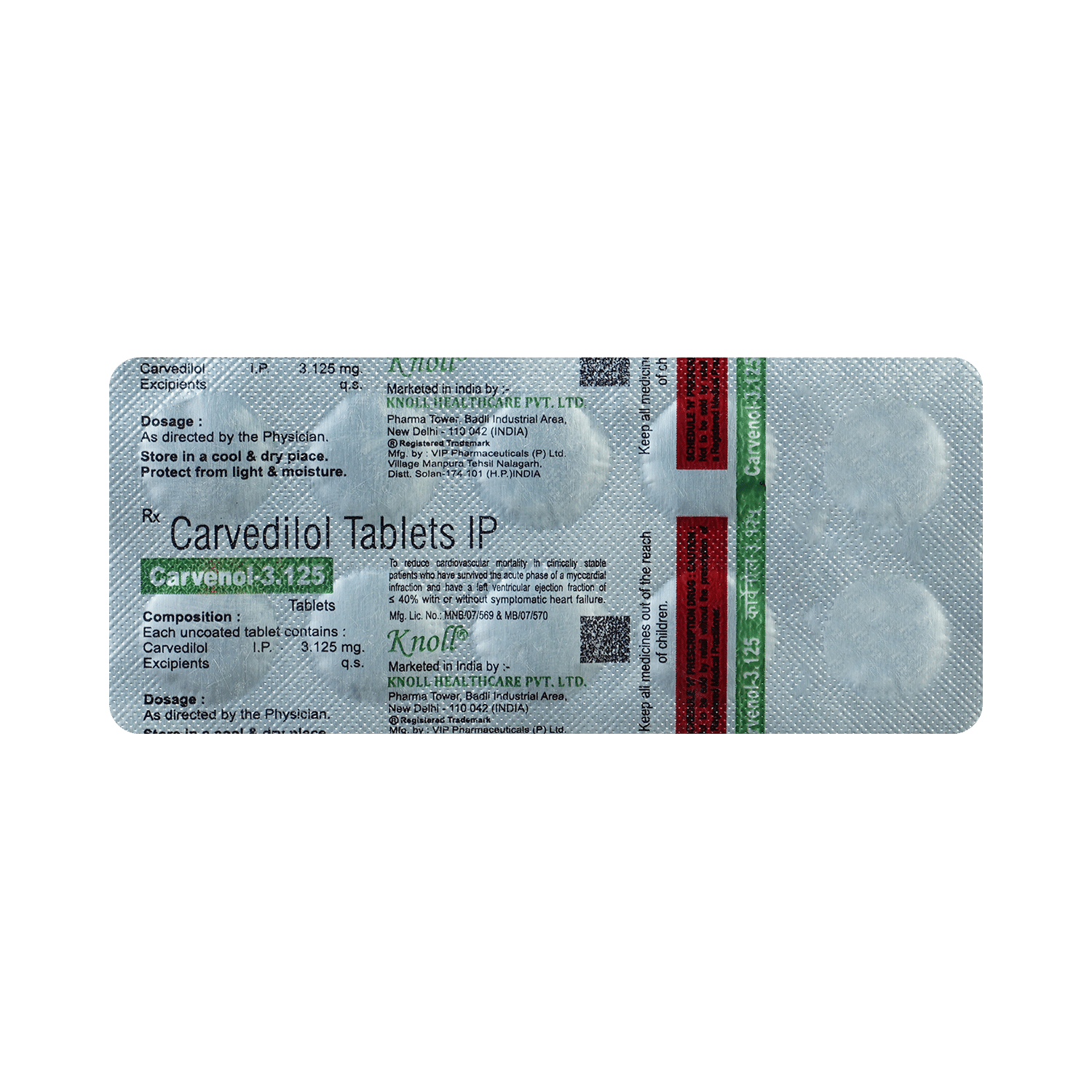 Carvenol 3.125mg Tablet - Image 3