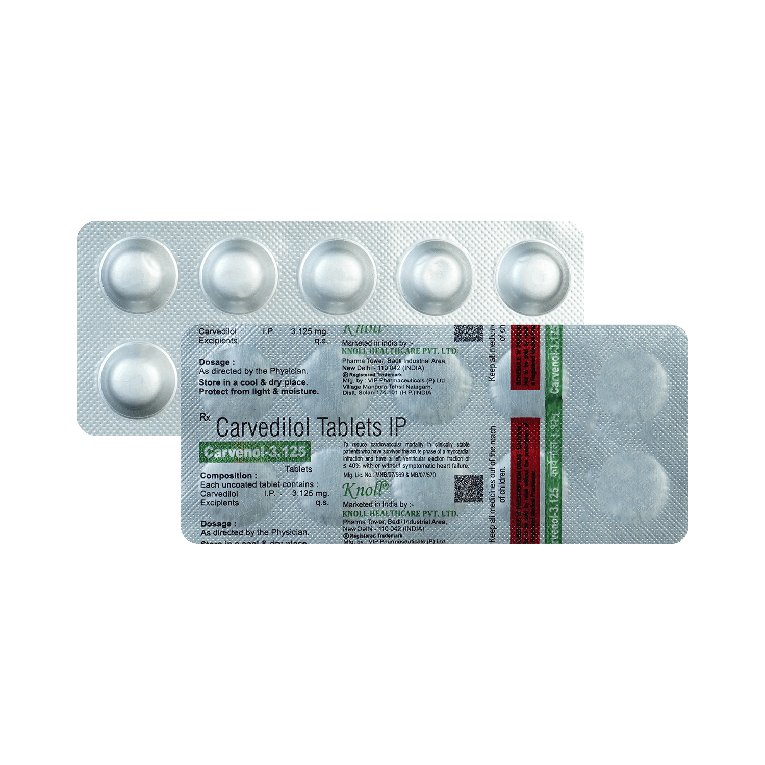 Carvenol 3.125mg Tablet - Image 1