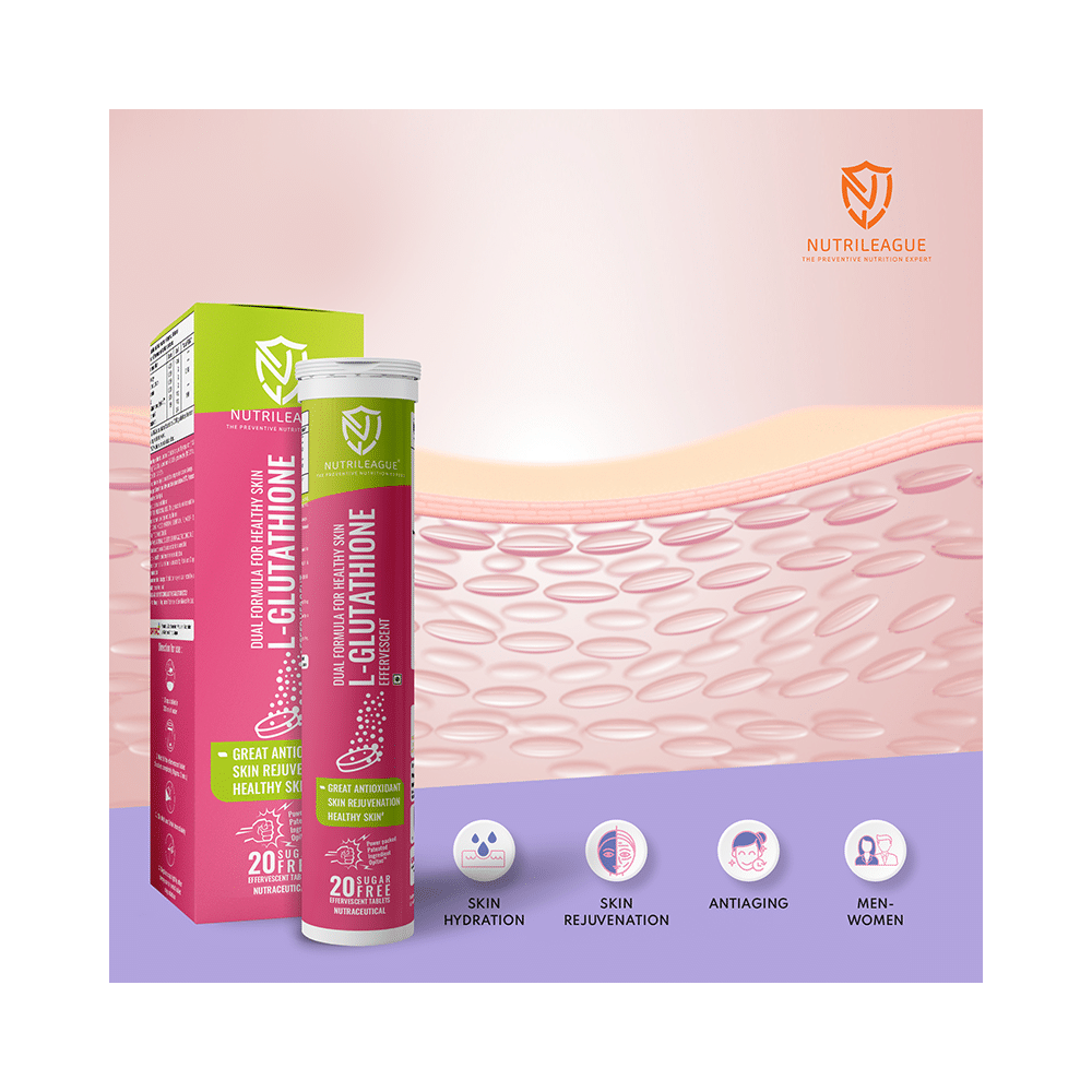 Nutrileague L-Glutathione Effervescent Tablet for Skin Rejuvenation (20 Each) - Image 5