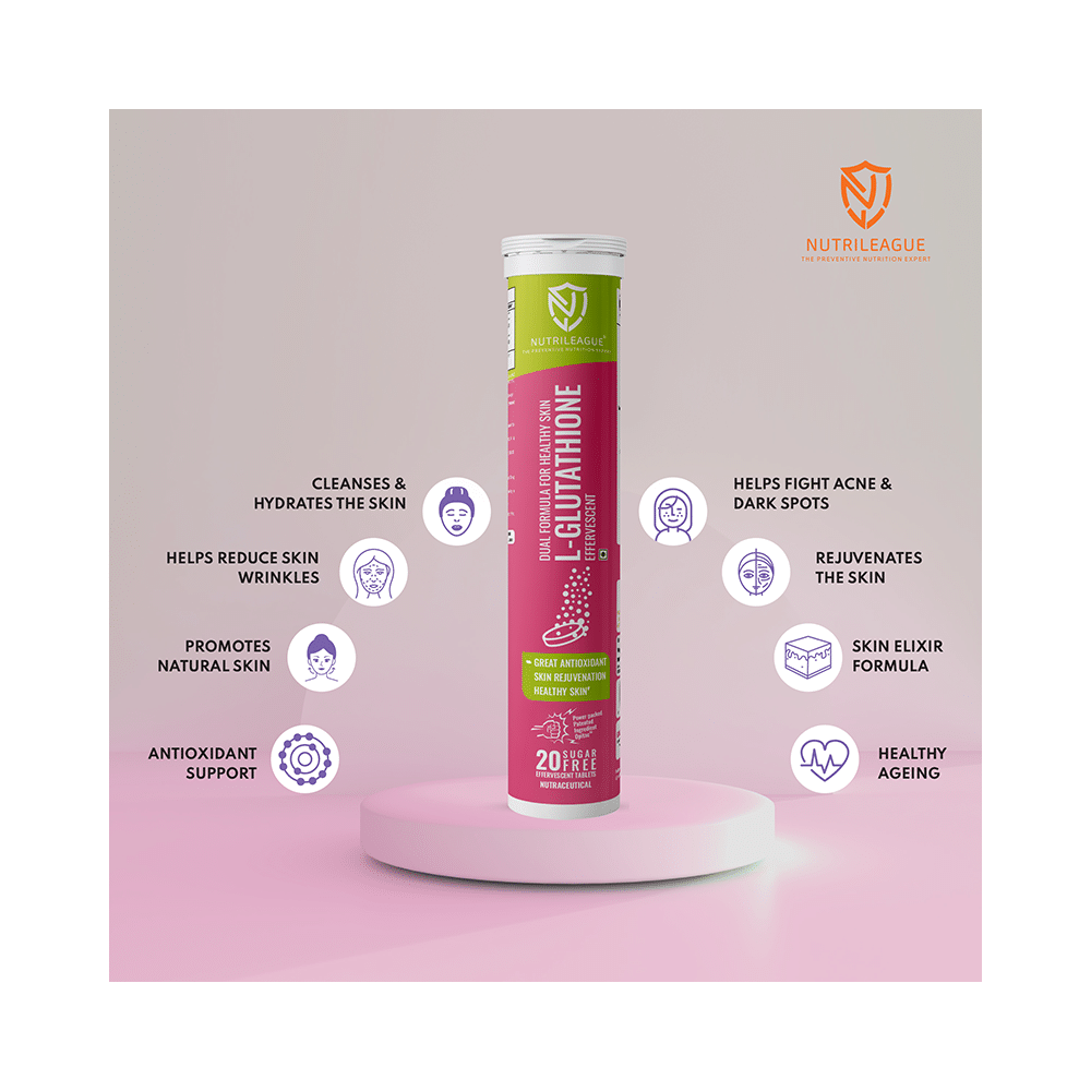 Nutrileague L-Glutathione Effervescent Tablet for Skin Rejuvenation (20 Each) - Image 7