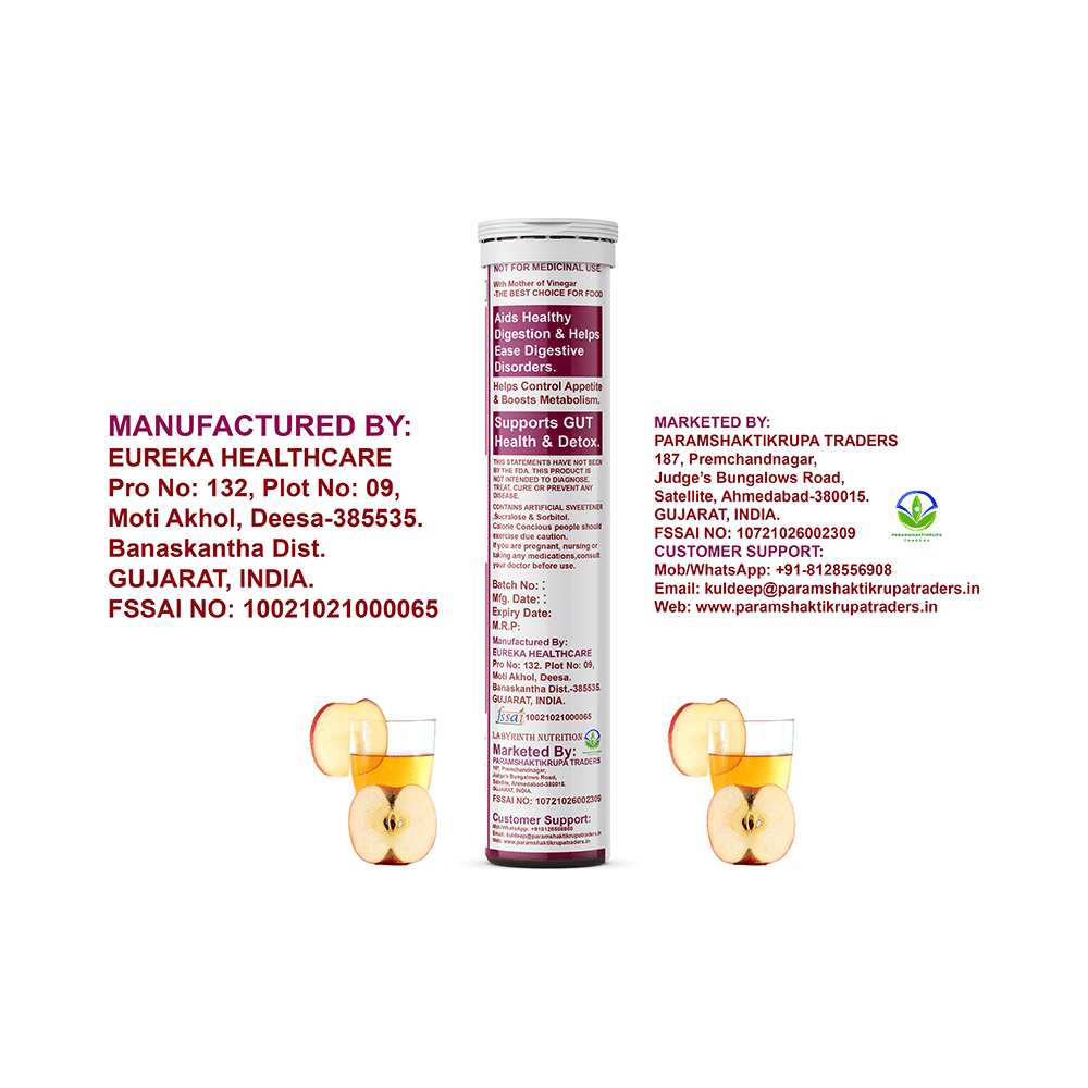 Labyrinth ACV Effervescent Tablet (15 Each) Apple - Image 4