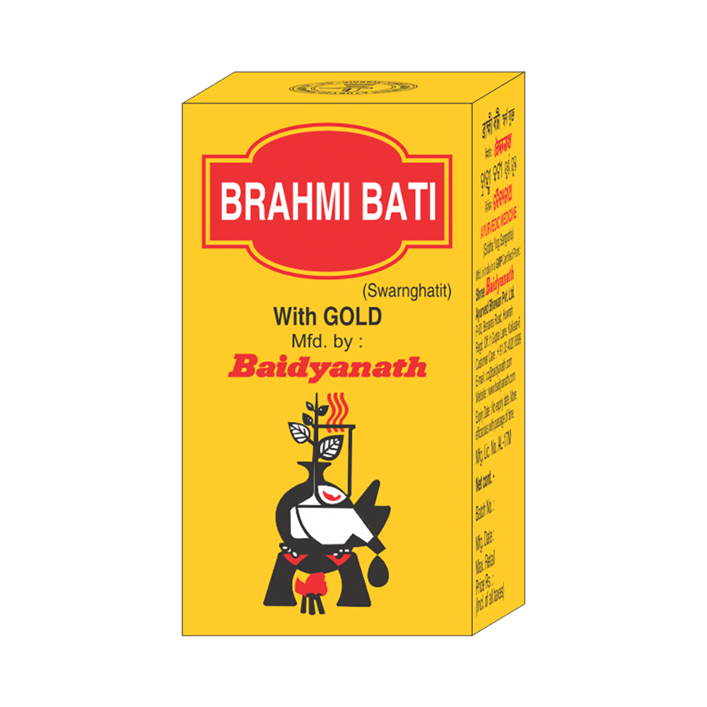 Baidyanath Brahmi Bati with Gold - Image 1