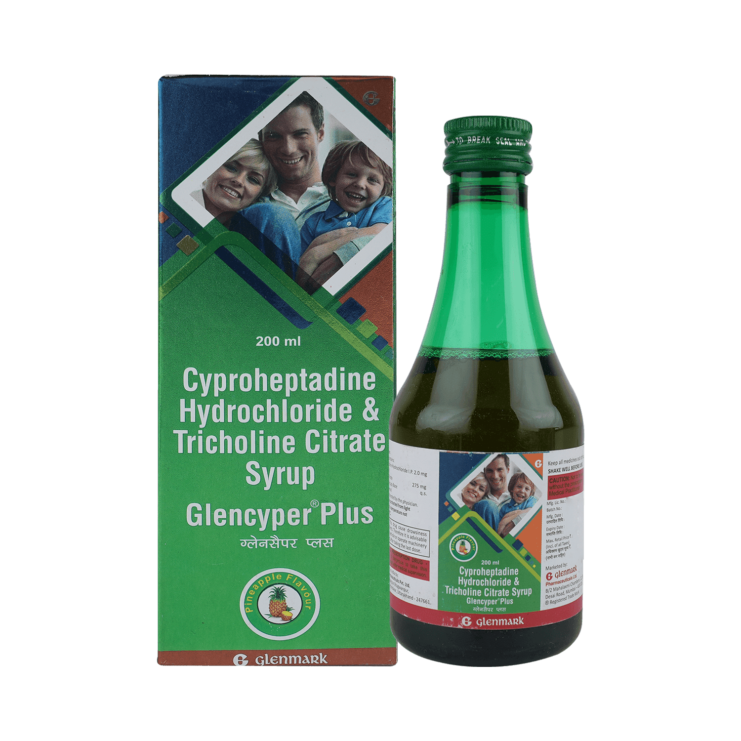 Glencyper Plus Syrup Pineapple - Image 1