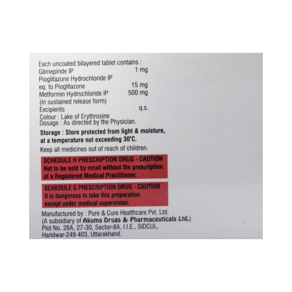 Safglim PM 1 Tablet SR - Image 2
