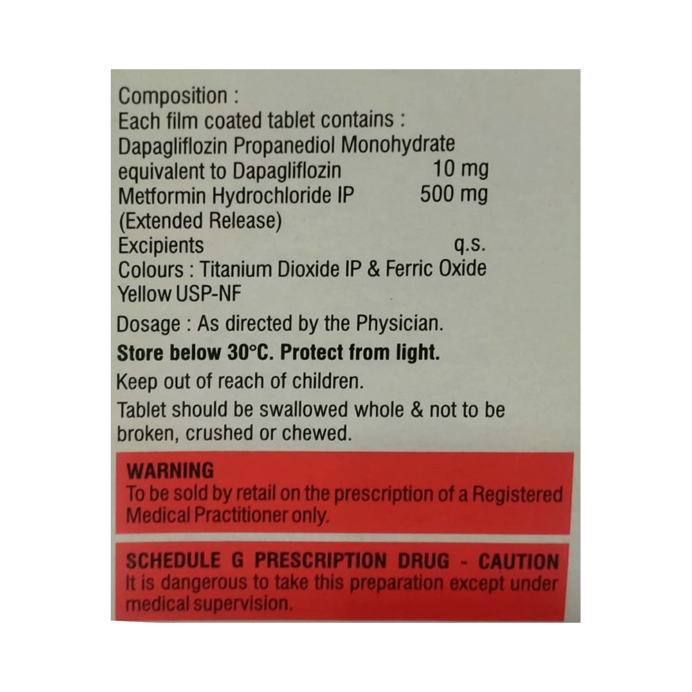 Dapaformin 500 Tablet - Image 2