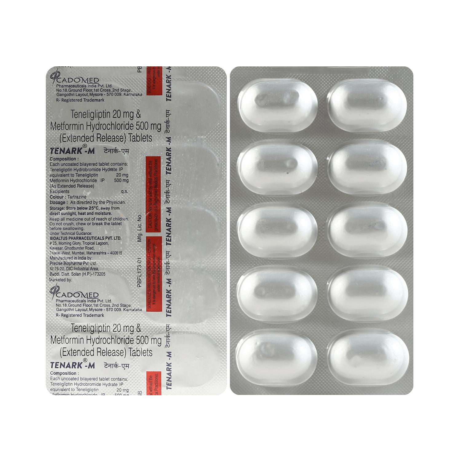 Tenark M 500mg/20mg Tablet
