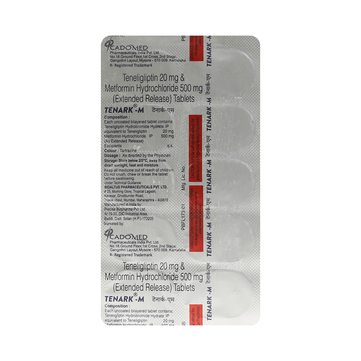 Tenark M 500mg/20mg Tablet - Image 3