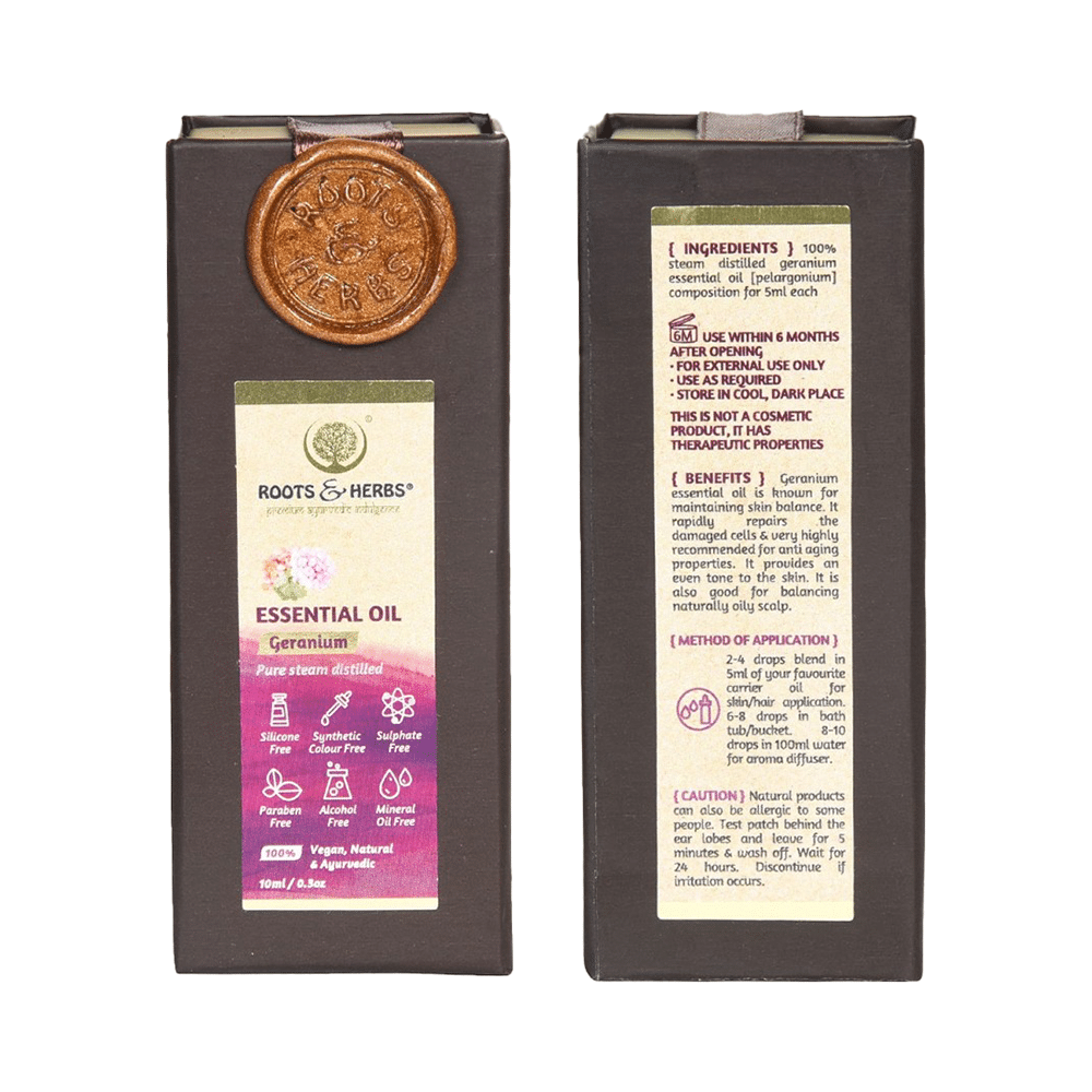 Roots and Herbs Geranium Essential Oil - Image 1