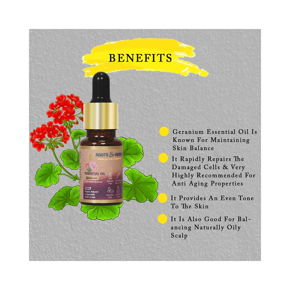 Roots and Herbs Geranium Essential Oil - Image 4
