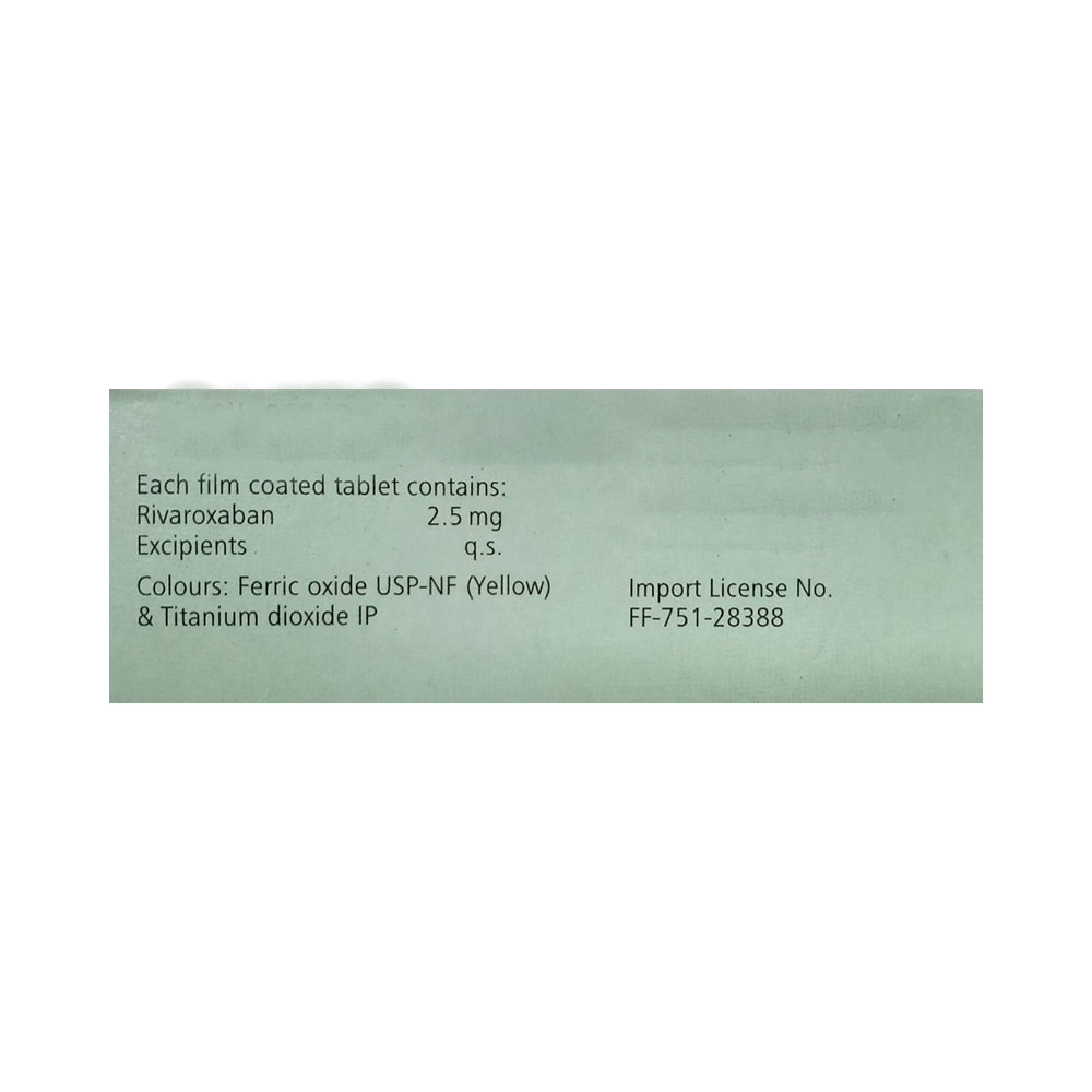 Xarelto 2.5mg Tablet - Image 2
