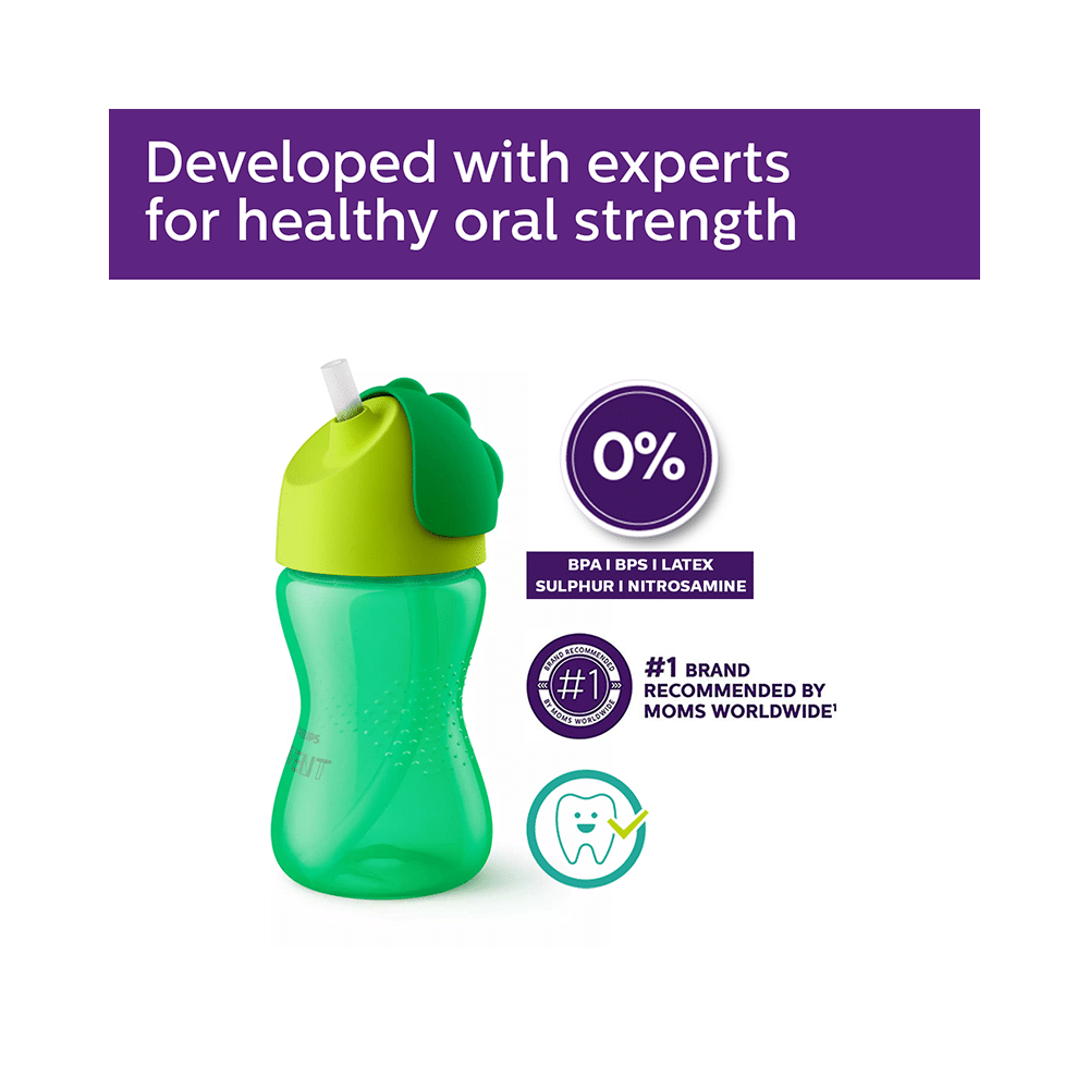 Philips Avent My Bendy Straw Cup for 12m+ Green - Image 3