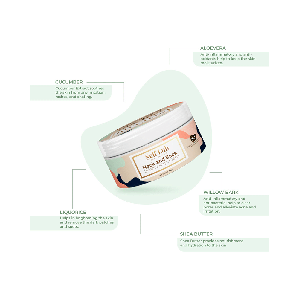 Self Lub Neck and Back Brightening Cream - Image 5