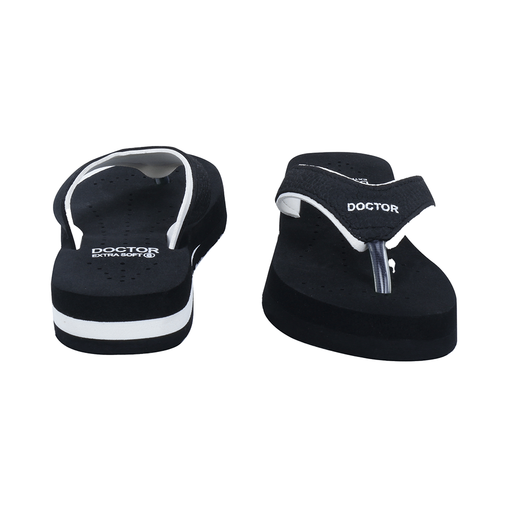 Doctor Extra Soft Ortho Care Orthopaedic Diabetic Pregnancy Comfort Flat Flipflops Slippers For Women 10 UK BK White - Image 8