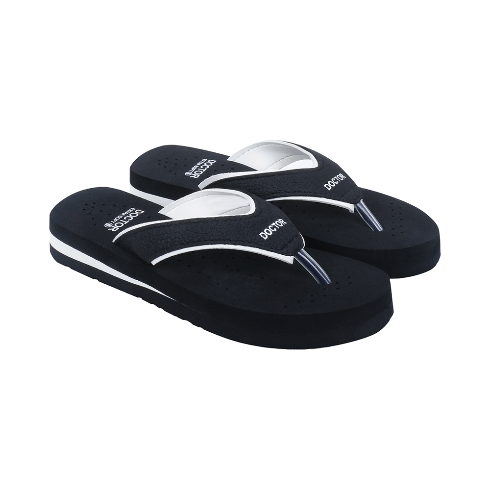 Doctor Extra Soft Ortho Care Orthopaedic Diabetic Pregnancy Comfort Flat Flipflops Slippers For Women 10 UK BK White - Image 9