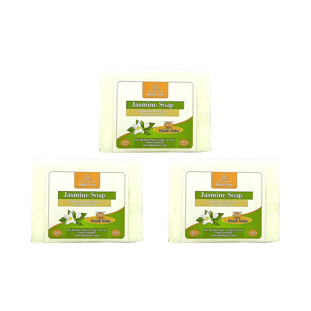 Khadi Pure Jasmine Soap (125gm Each) - Image 1