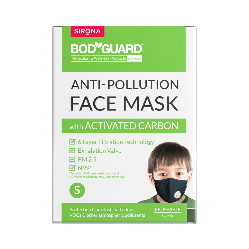 Bodyguard Anti Pollution Mask with Activated Carbon, N99 + PM2.5 (Kids)