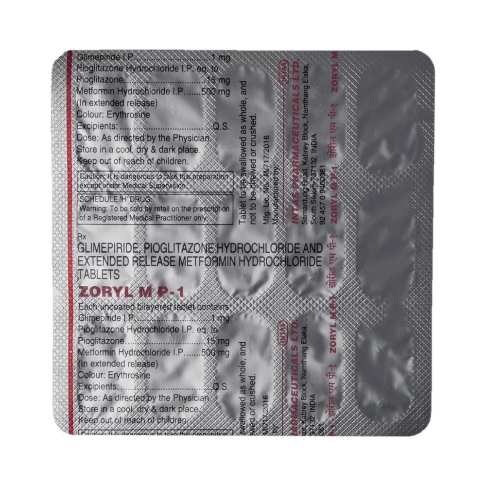 Zoryl MP 1 Tablet ER - Image 4