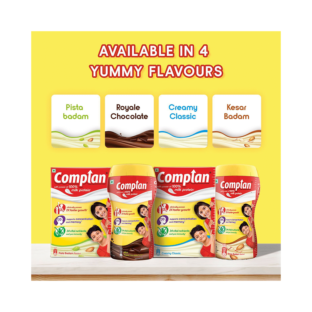 Complan Nutrition Drink Powder for Children | Nutrition Drink for Kids with Protein & 34 Vital Nutrients | New Royale Chocolate - Image 7