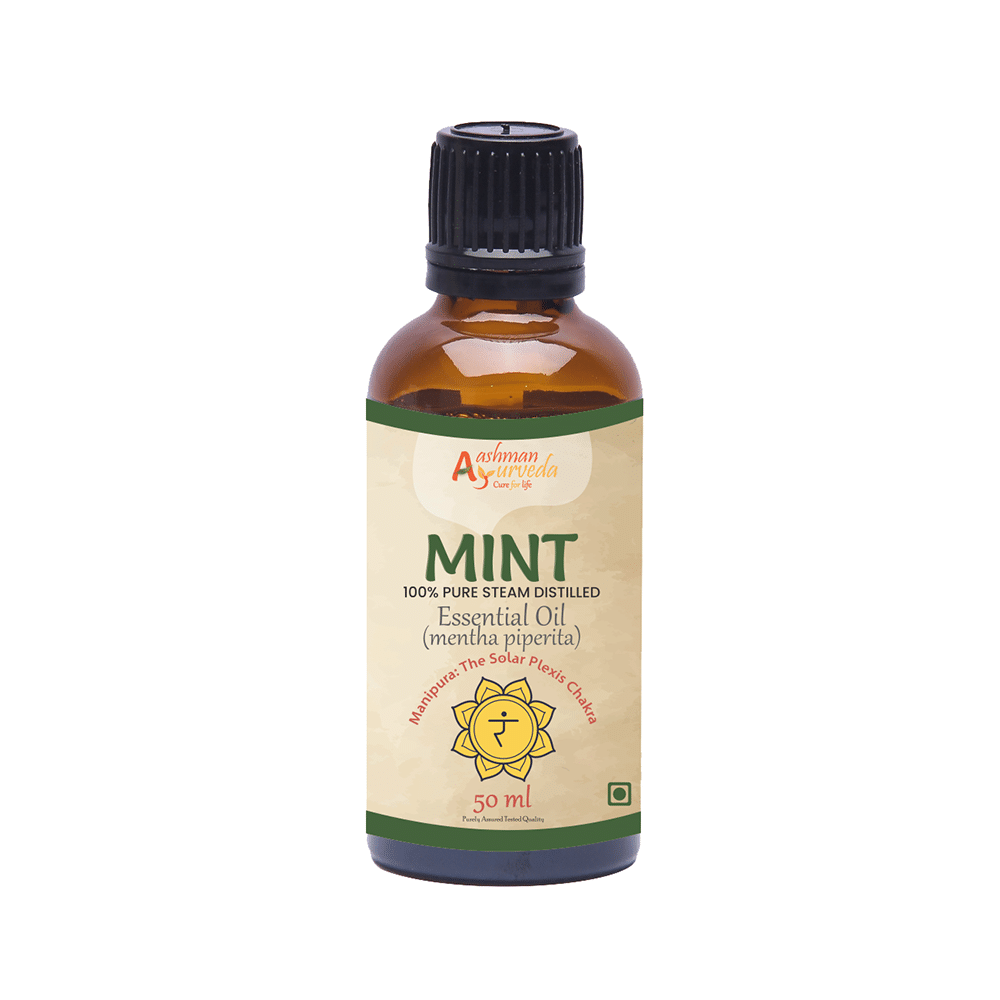 Aashman Ayurveda 100% Pure Steam Distilled Essential Oil Mint - Image 4