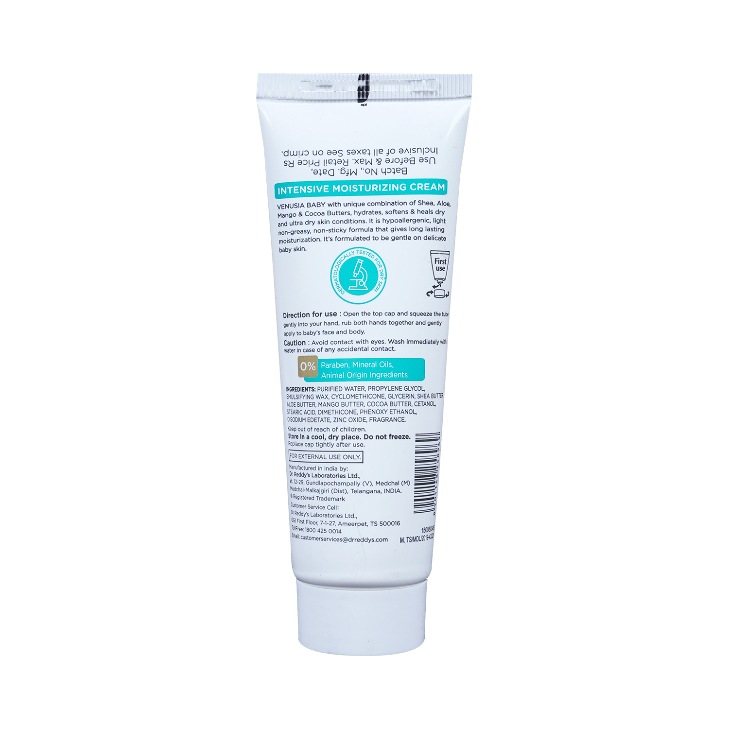 Venusia Baby Intensive Moisturizing Cream | For Dry & Ultra-Dry Skin | Paraben & Sulphate-Free - Image 3