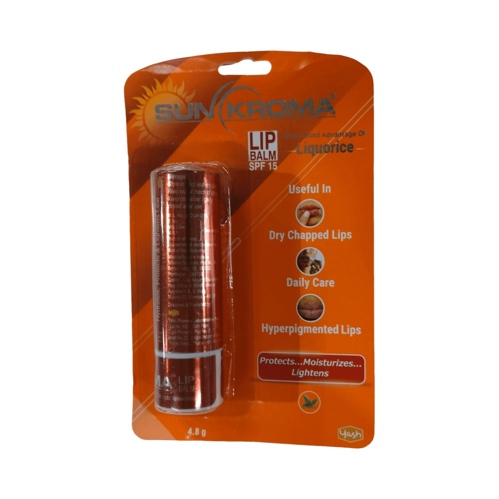 Sunkroma SPF 15 Lip Balm with Liquorice | For Dy & Chapped Lips - Image 1