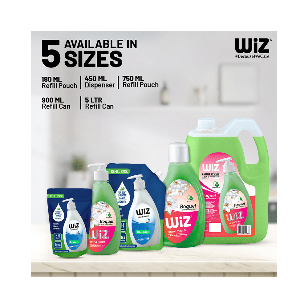 Wiz pH Balanced Hand Wash (450ml Each) Boquet - Image 7
