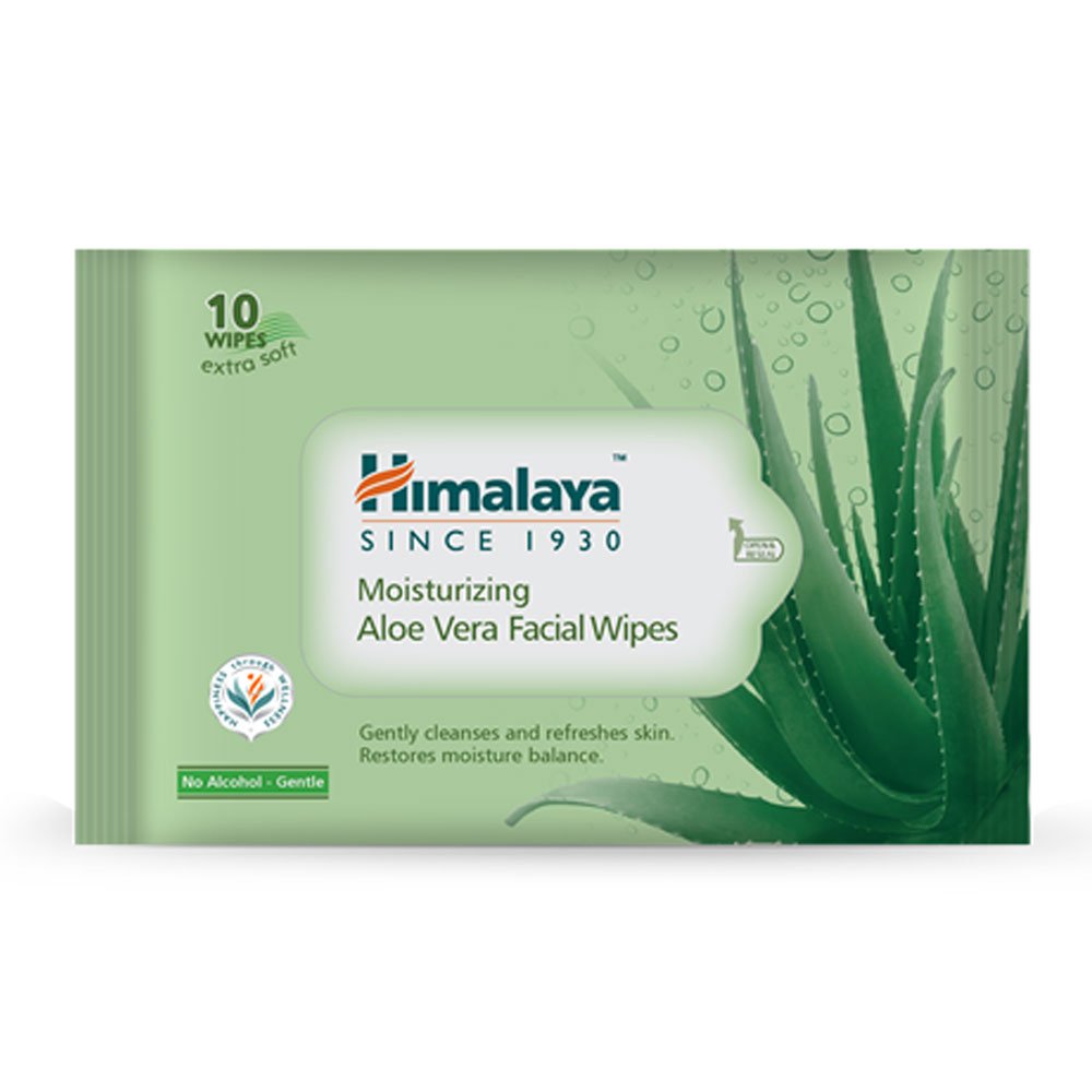 Himalaya Moisturising Aloe Vera Facial Wipes - Image 1