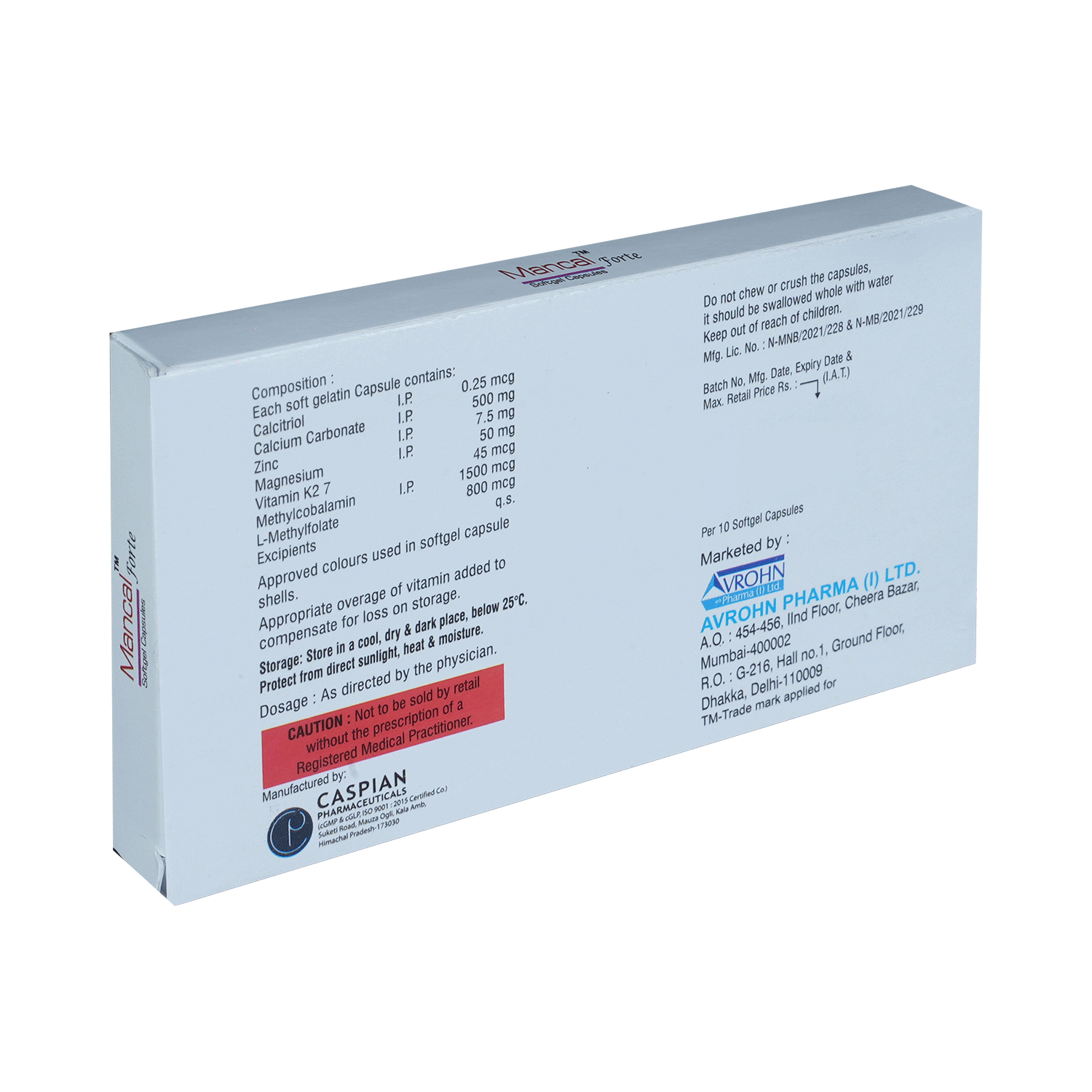 Mancal Forte Softgel Capsule - Image 3