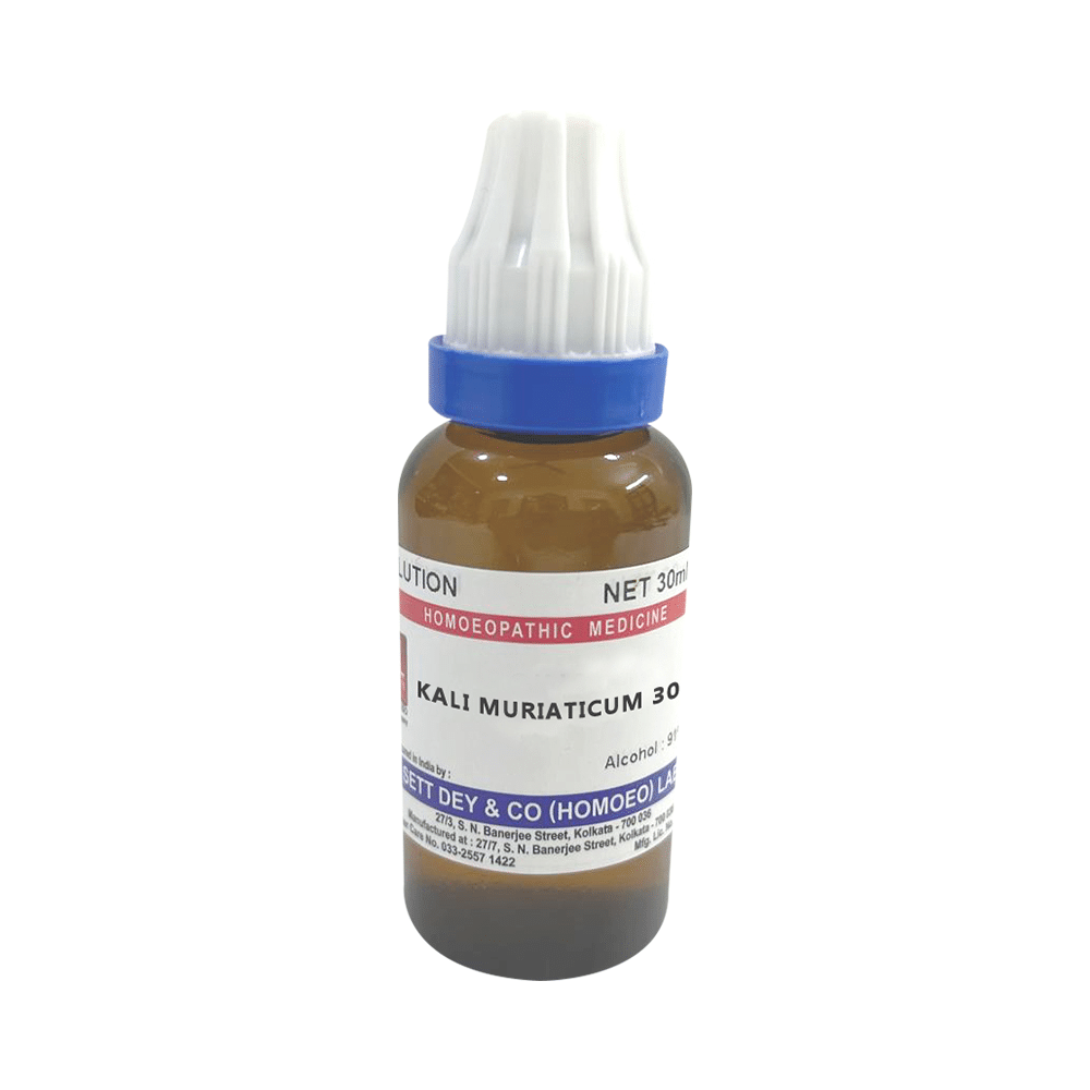 Sett Dey Kali Muriaticum Dilution 30