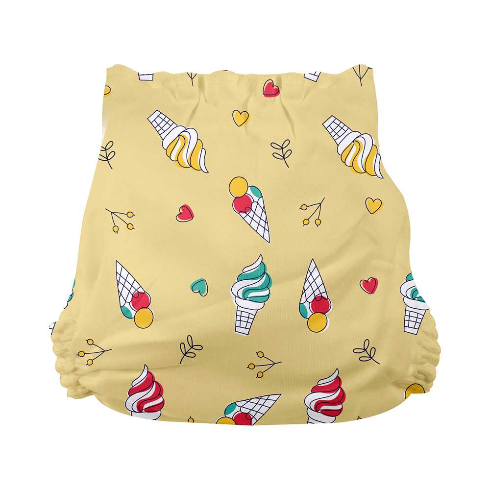Superbottoms Organic Cotton Padded Dry Feel Langot/Nappy Size 1 Sweet Tooth - Image 8